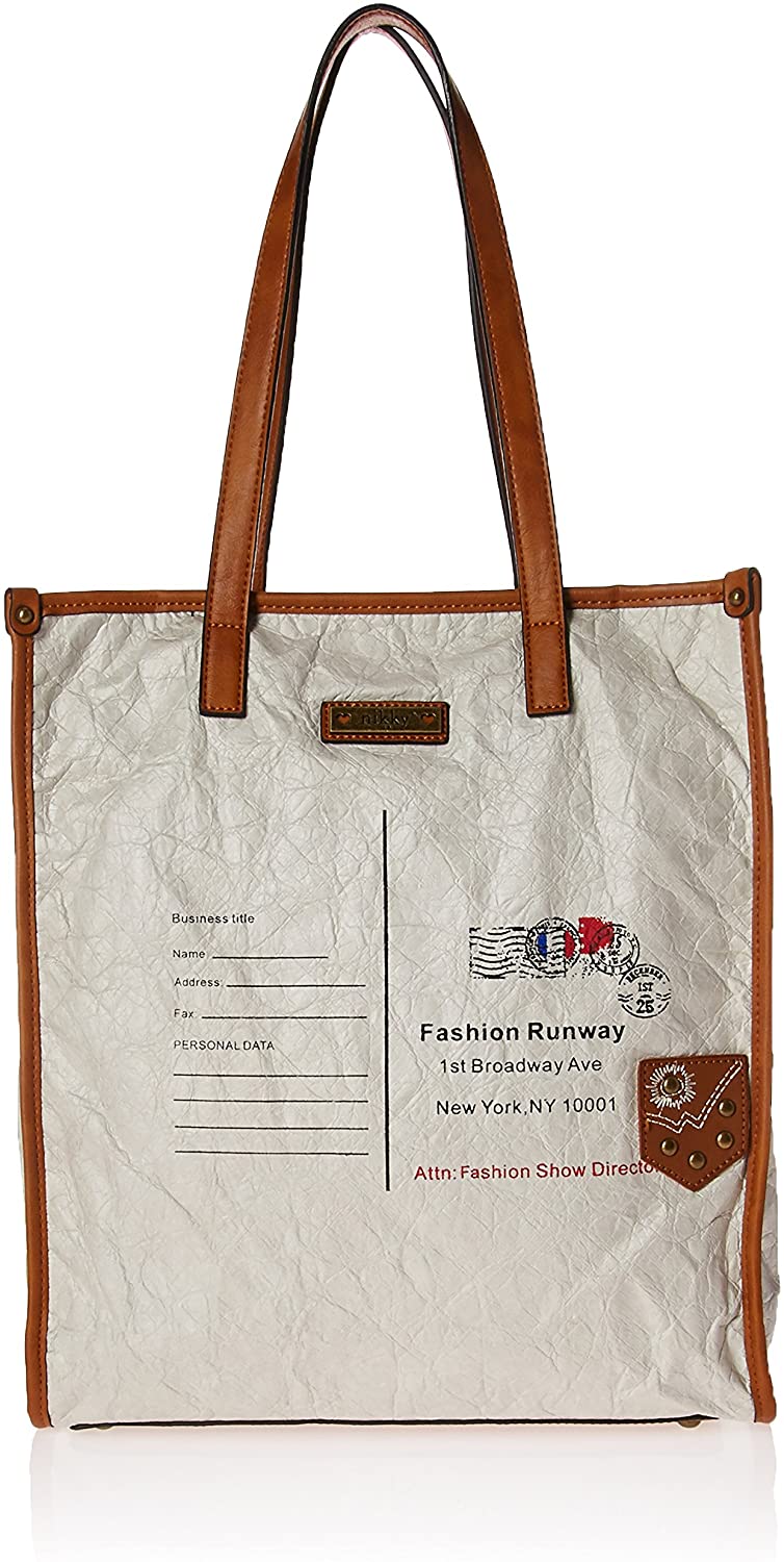 Price:$29.95    Nikky Women's Vintage Envelope Gray Textured Shoulder Bag, One Size  Clothing