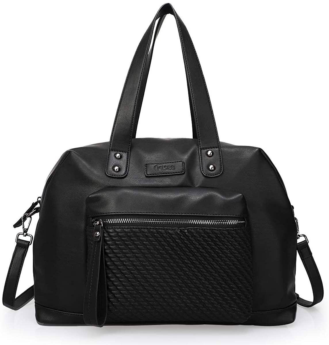 Price:$49.99    Black Designer Handbags PU Leather Crossbody Bags Large Casual Shoulder Bag Zip Tote Bag Top Handle Bags for Women  Clothing