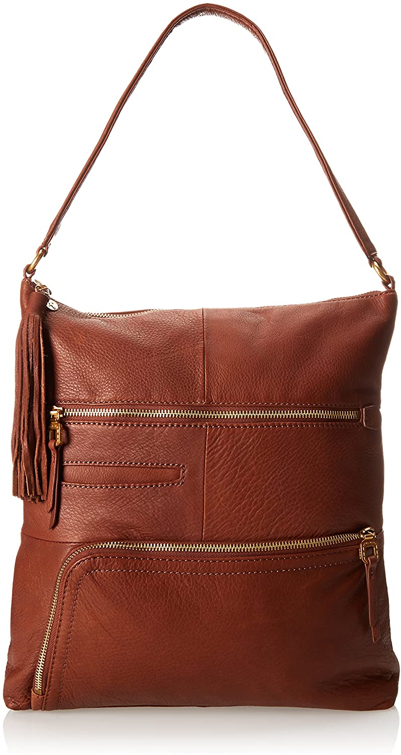 Price:$0.00    HOBO Supersoft Leather Flint Shoulder Bag, Brandy  Clothing