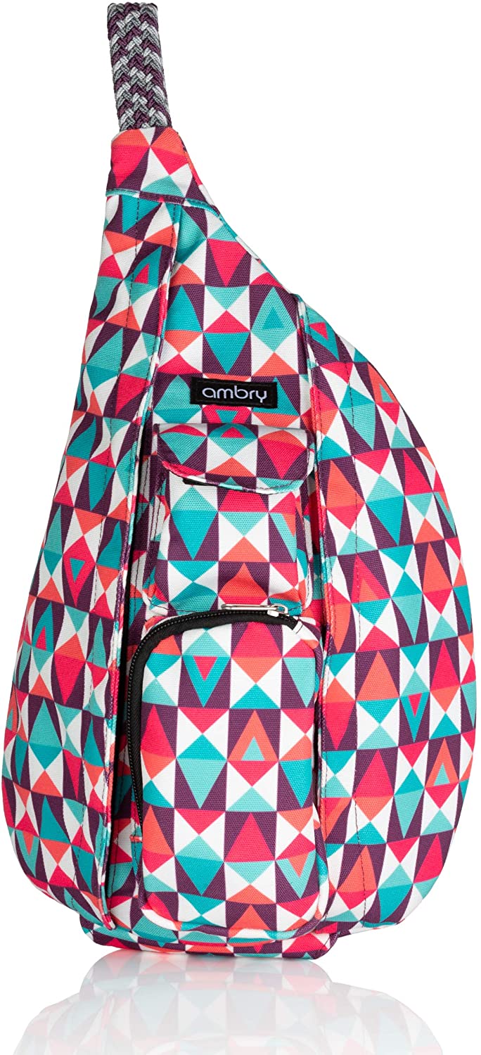 Price:$25.98 Ambry Mini Rope Sling Bag, One Shoulder Small Crossbody Backpack for Women  Handbags   
