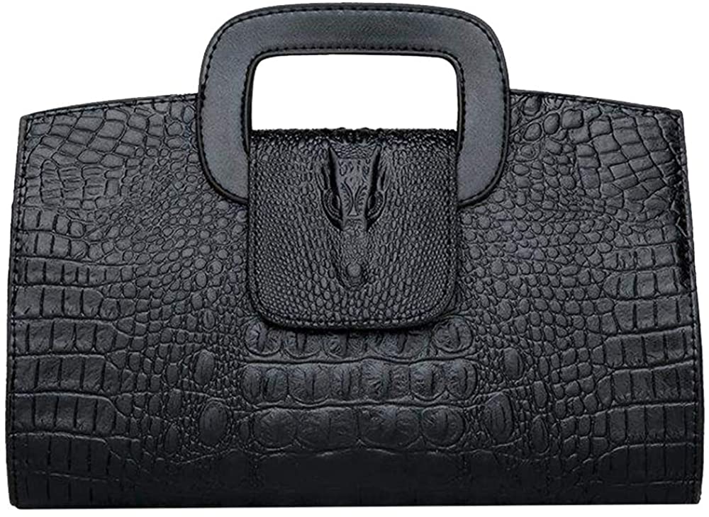 Price:$30.99    Buddy Top Handle Satchel Women Vintage Flap Tote Clutch Handbag Crossbody Shoulder Bag Purse Black  Clothing