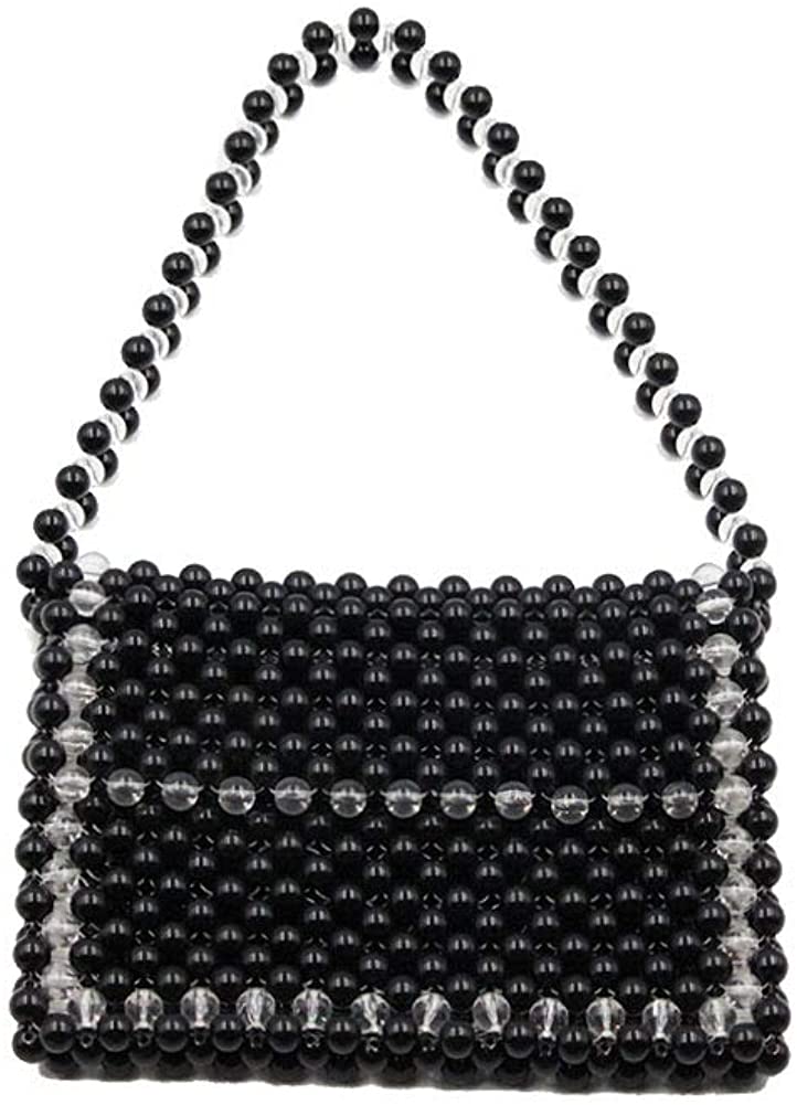 Price:$16.99 YIFEI Women Evening Wedding Party Acrylic Bags Shoulder Handbags (Black)  Handbags   