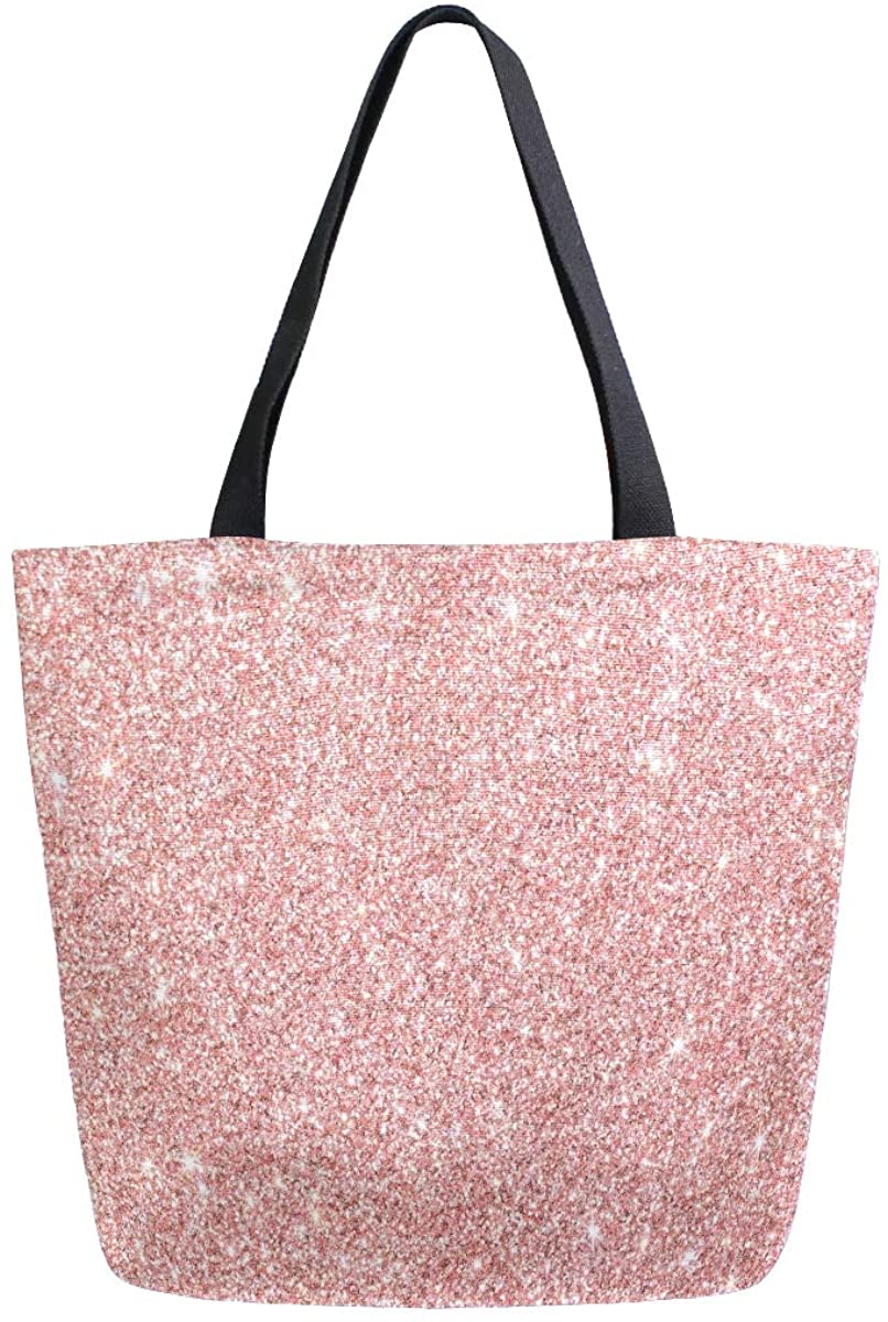 Price:$14.99 Woman Tote Bag Shoulder Handbag White Pink for Work Travel Business Beach Shopping School  Handbags   