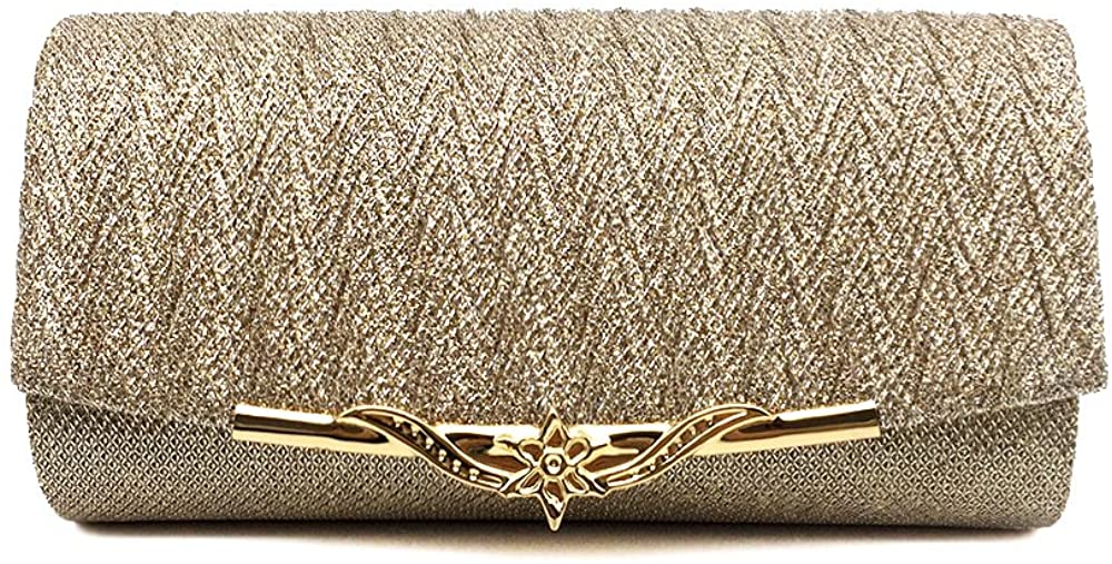 Price:$12.98 XUNFEI Women Evening Bag Party Banquet Glitter Bag For Girls Wedding Clutches Handbag Chain Shoulder Bag  Handbags   