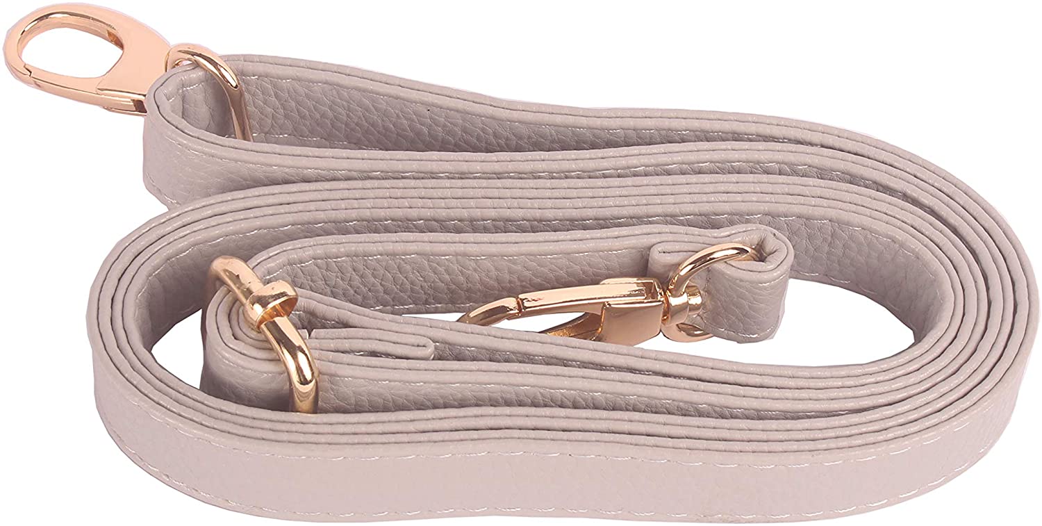 Price:$5.19 Beacone Adjustable Leather Replacement Crossbody Handbag Purse Strap Shoulder Bag Strap (Gray)  Handbags   