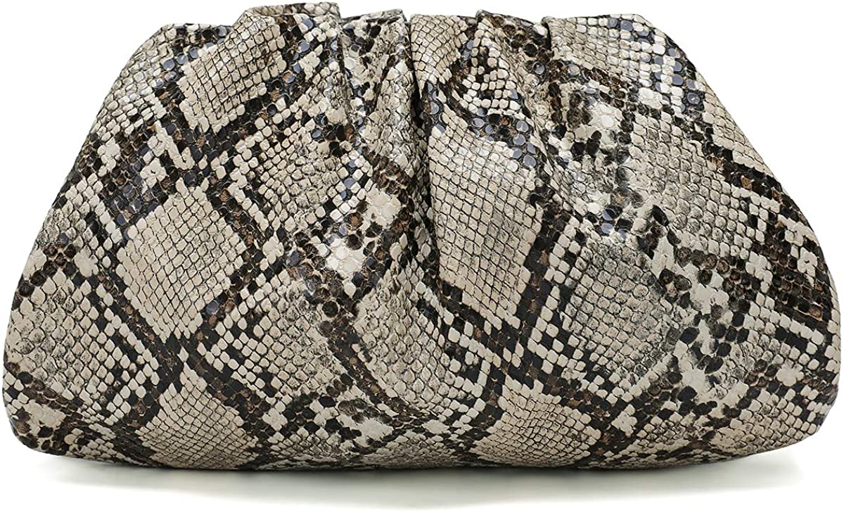 Price:$29.90 Dumpling Bag, HORSE&TIGER Cloud Crossbody Bags for Women Simple Clutch Purse with Dumpling Shape and Ruched Detail  Handbags   
