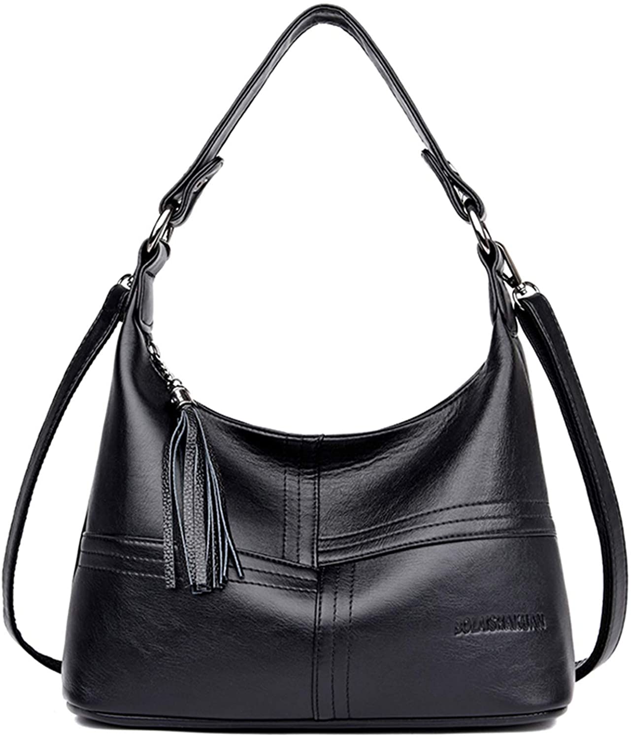 Price:$29.99 Oichy Crossbody Bags for Women Leather Purses and Handbags Lightweight Shoulder Bag Ladies Handbags (Black)  Handbags   