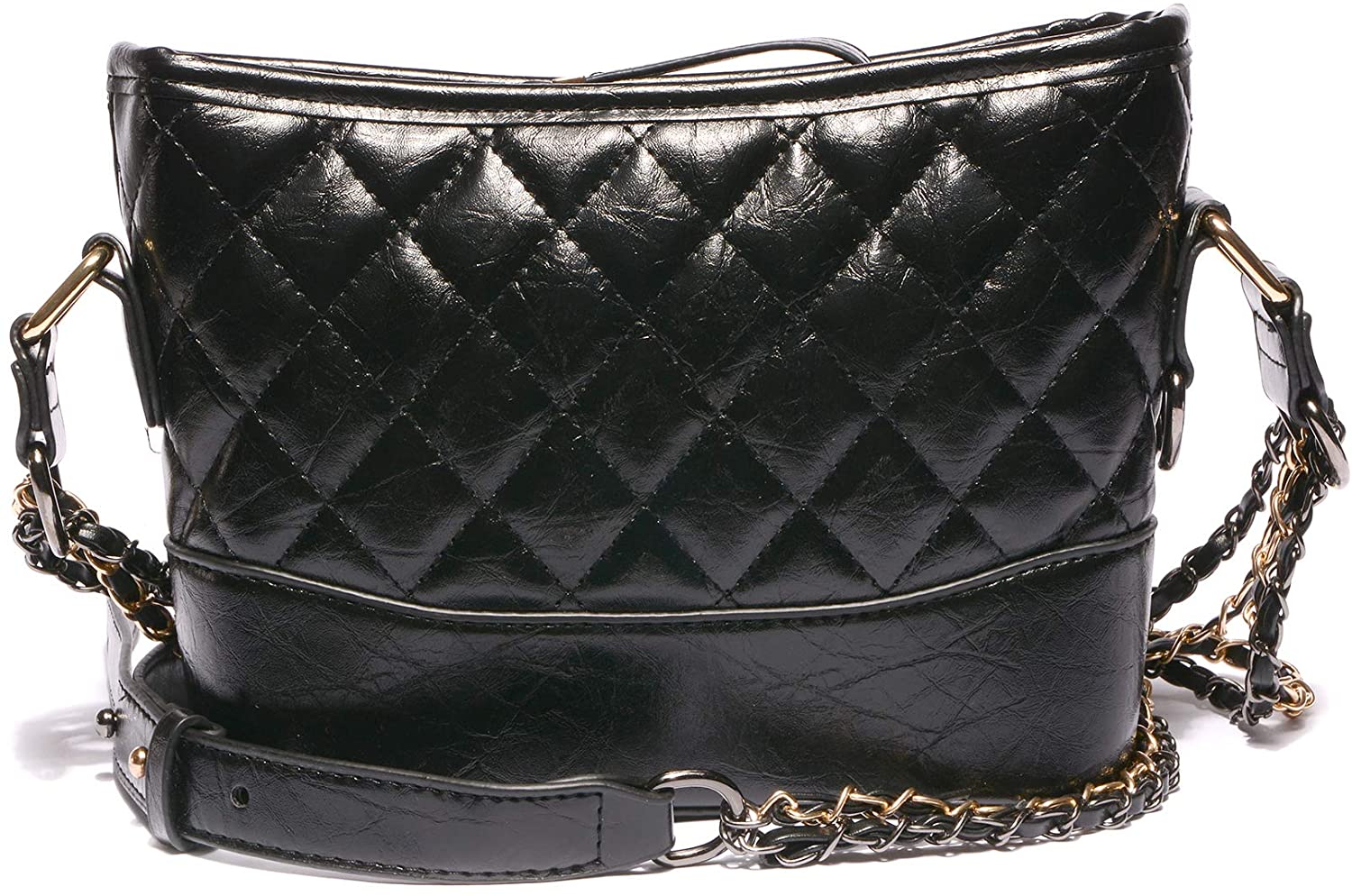 Price:$19.99    VITACCI Women's Shoulder Handbag Leather Satchel Cross-body Bag with Strap Black  Clothing