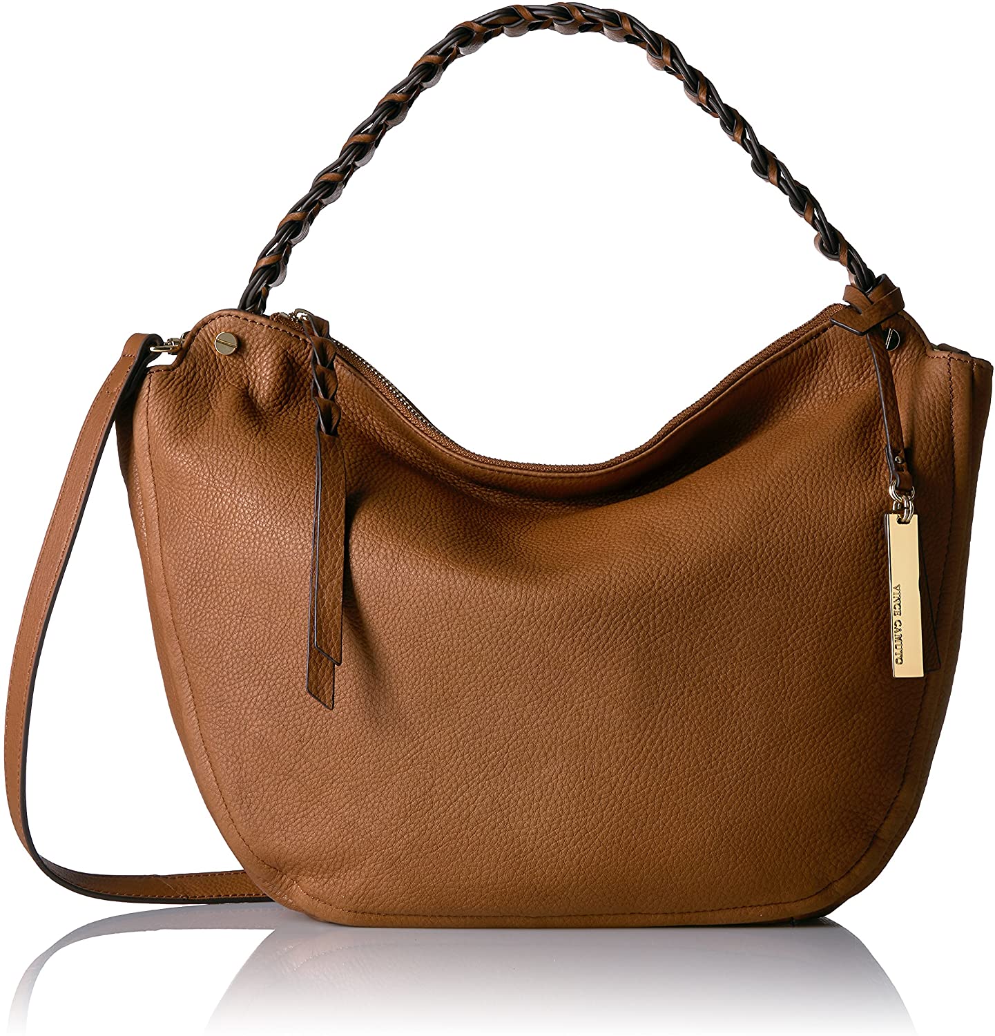 Price:$218.51    Vince Camuto Luela Small Hobo, Dark Rum  Clothing