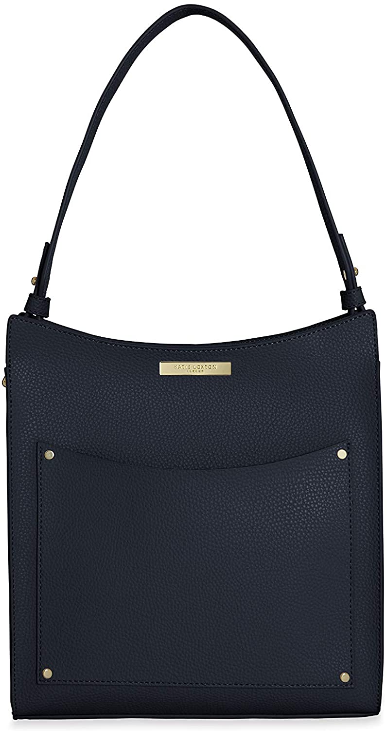 Price:$73.80 Katie Loxton Pacey Pocket Womens Vegan Leather Shoulder Bag Navy  Handbags   
