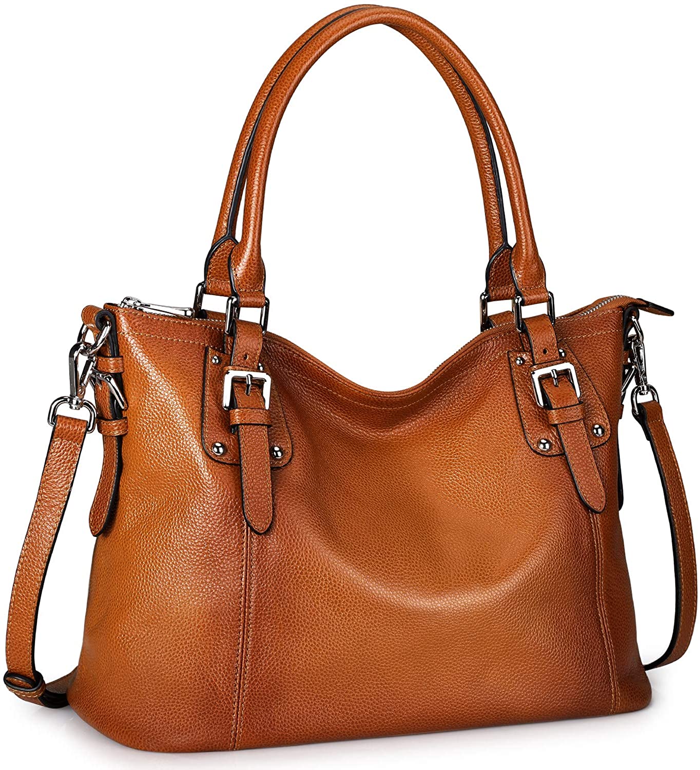 Price:$79.99    S-ZONE Women's Vintage Genuine Leather Handbag Tote Shoulder Bag Large Capacity  Clothing