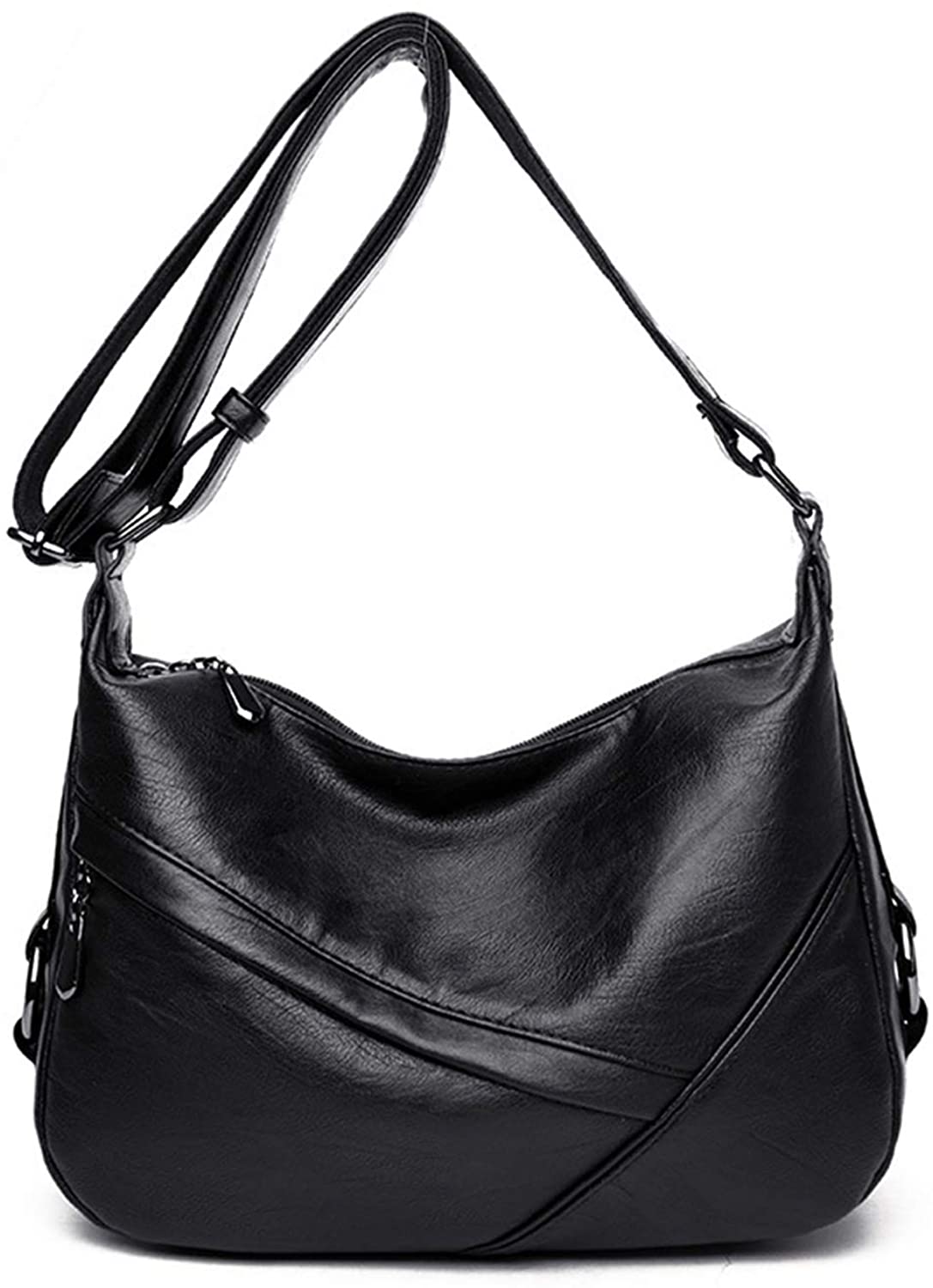 Price:$23.99 Oichy Women Crossbody Bag PU Leather Purses and Handbag Ladies Shoulder Bag Lightweight Women Handbag (Blue) (Black)  Handbags   