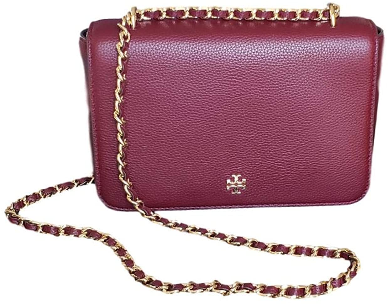 Price:$374.99 Tory Burch Carter Adjustable Shoulder Bag, Imperial Garnet  Handbags   