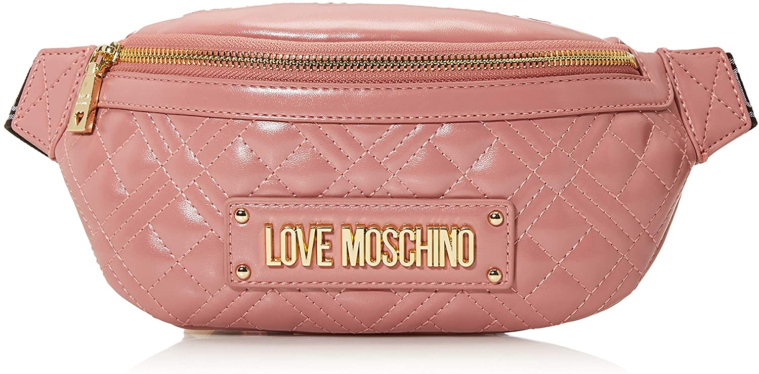Price:$210.00 Love Moschino BORSA QUILTED NAPPA PU ROSA SCURO Women’s, Rose, Normale  Handbags   