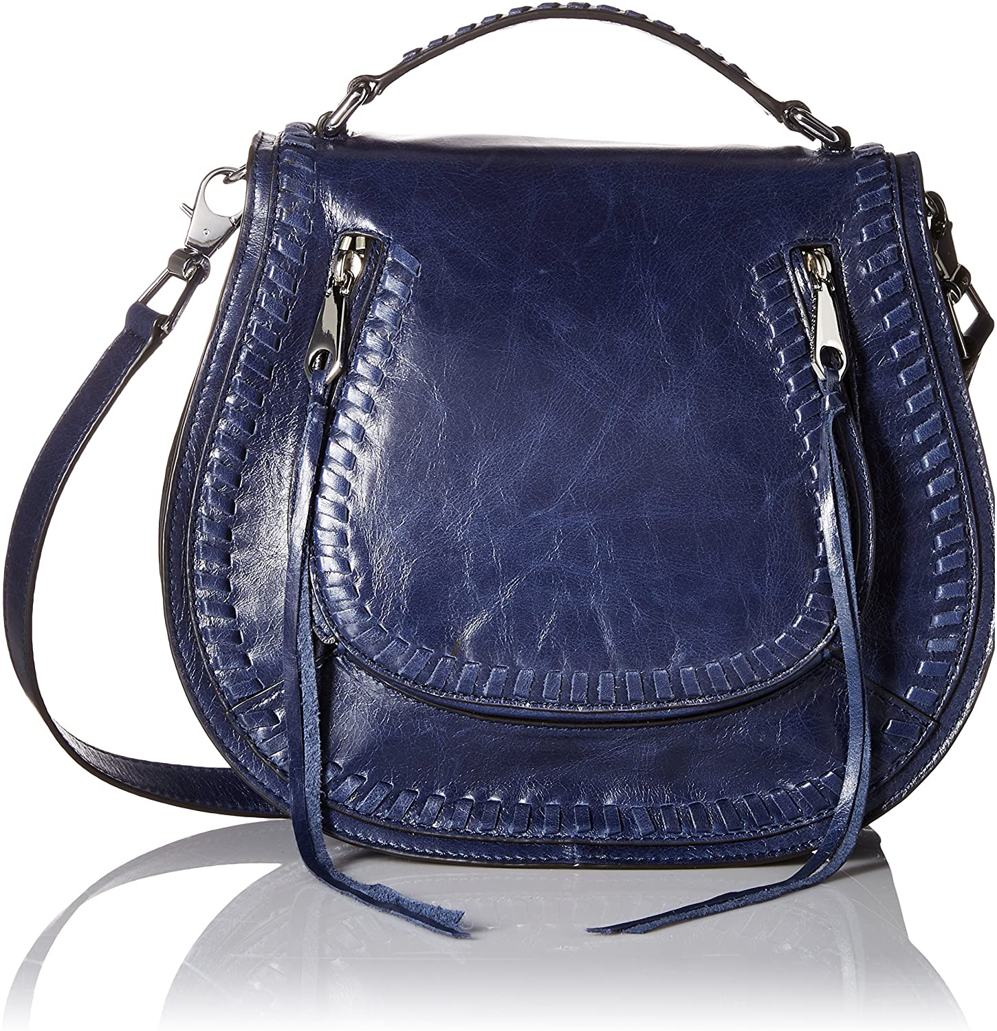 Price:$271.97 Rebecca Minkoff Vanity Saddle Bag, Moon  Handbags   