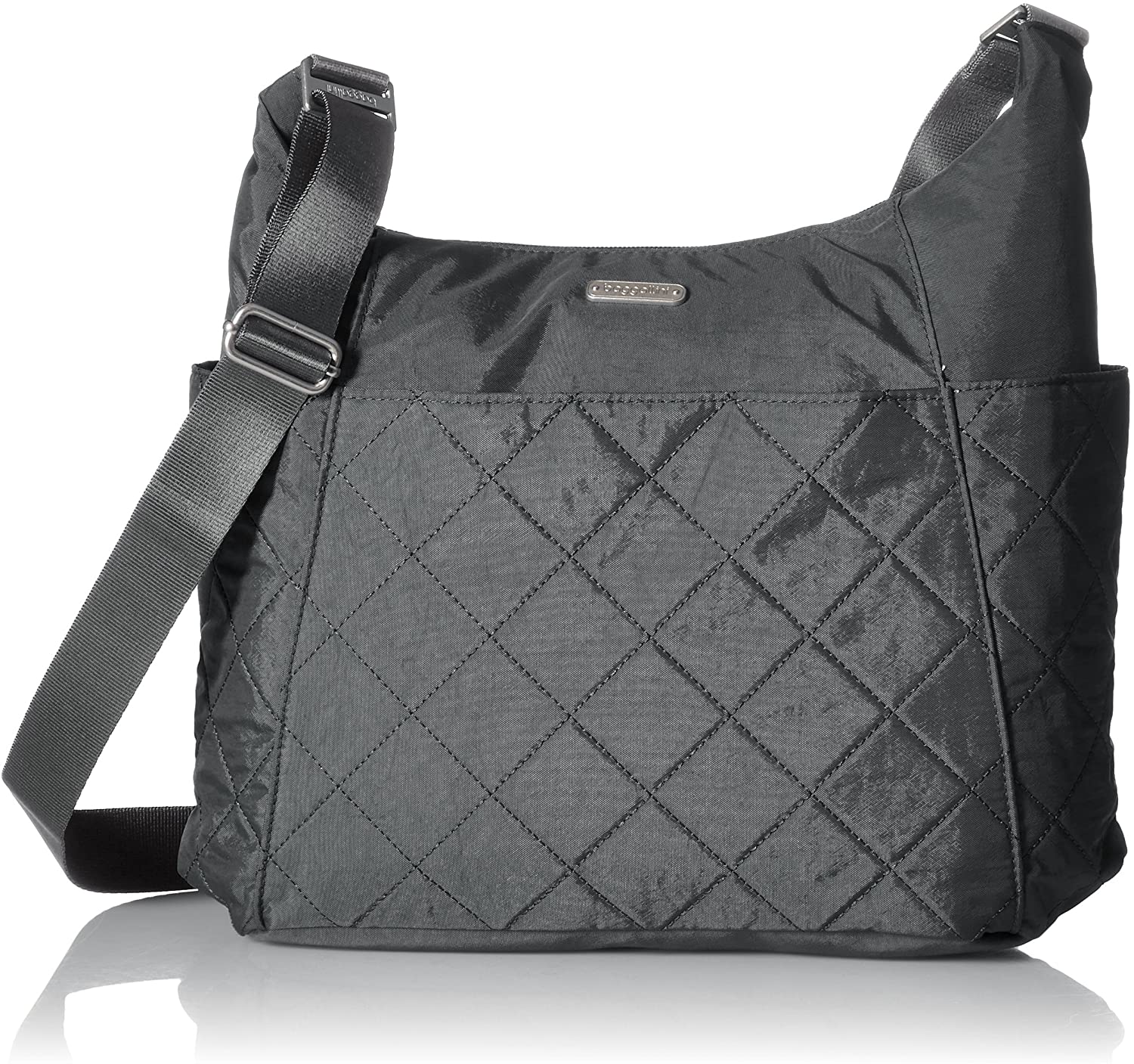 Price:$47.99    Baggallini Quilted Hobo Tote with Rfid  Clothing
