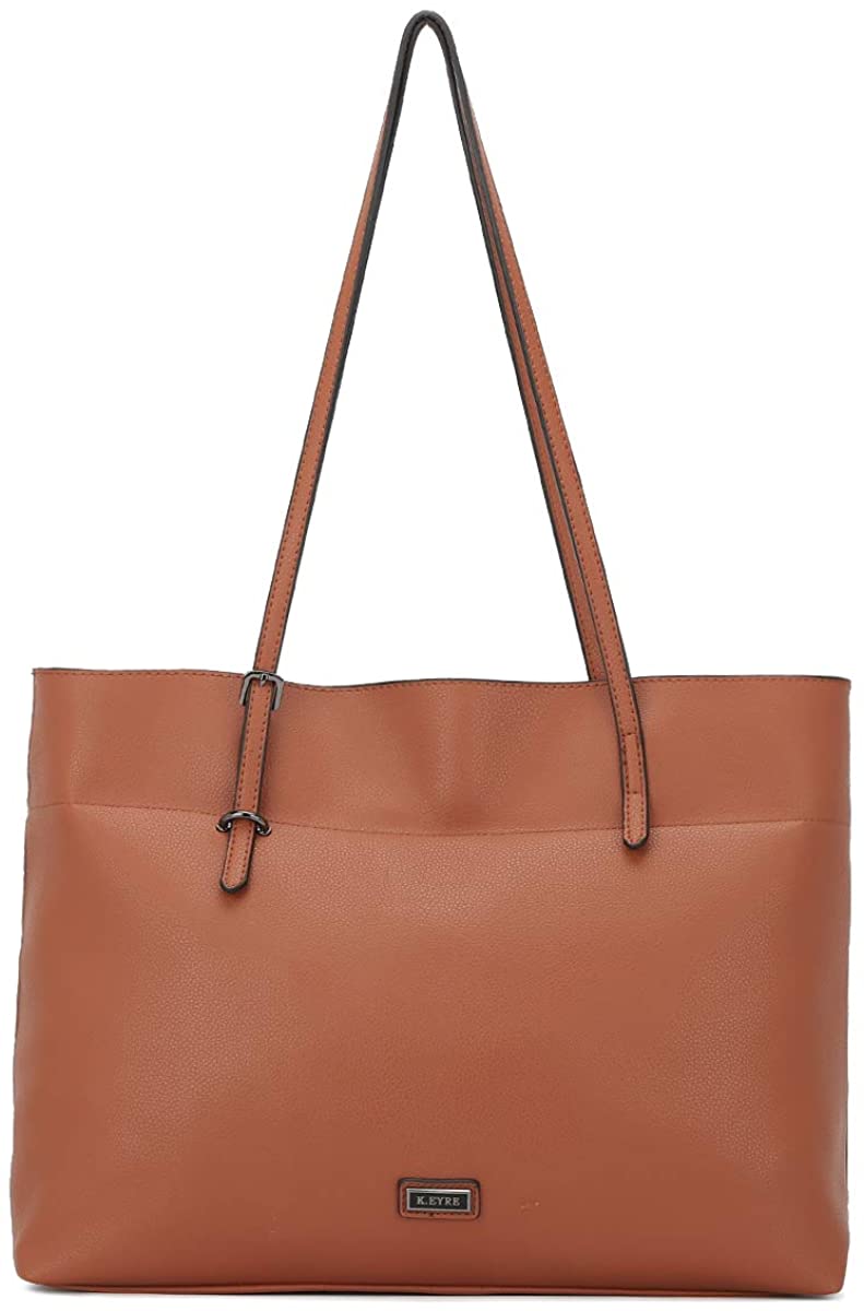 Price:$36.99    Women Handbags Shoulder Bags PU Leather Satchel Tote Bag Mutipocket Purse (AKL2270#K733#816BROWN)  Clothing