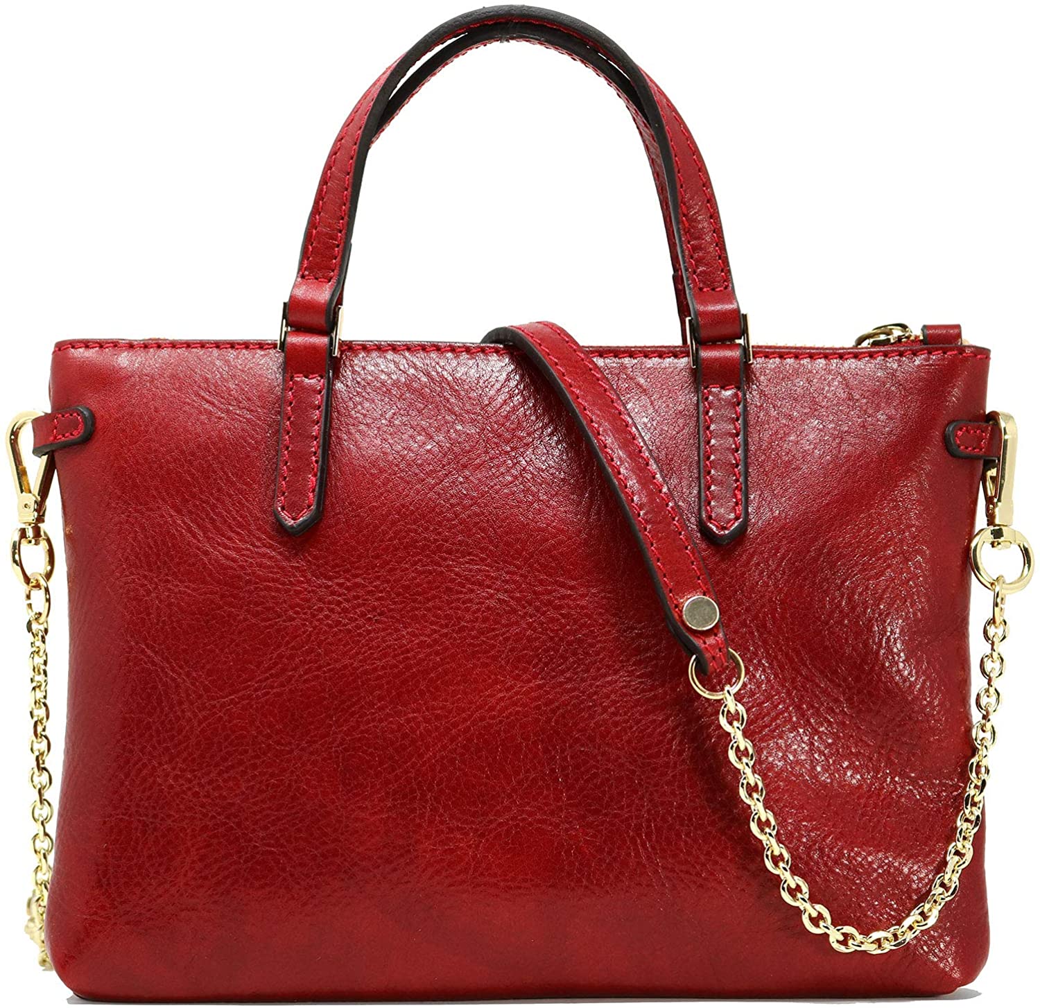 Price:$135.20 Floto Sesto Leather Crossbody Bag Women's Handbag Shoulder Bag (Tuscan Red)  Handbags   