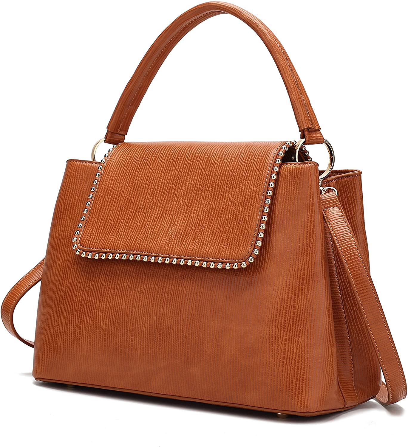 Price:$37.99    MKF Crossbody Satchel Bags for Women - PU Leather Handbag Purse - Shoulder Strap, Lady Tote Fashion Pocketbook  Clothing
