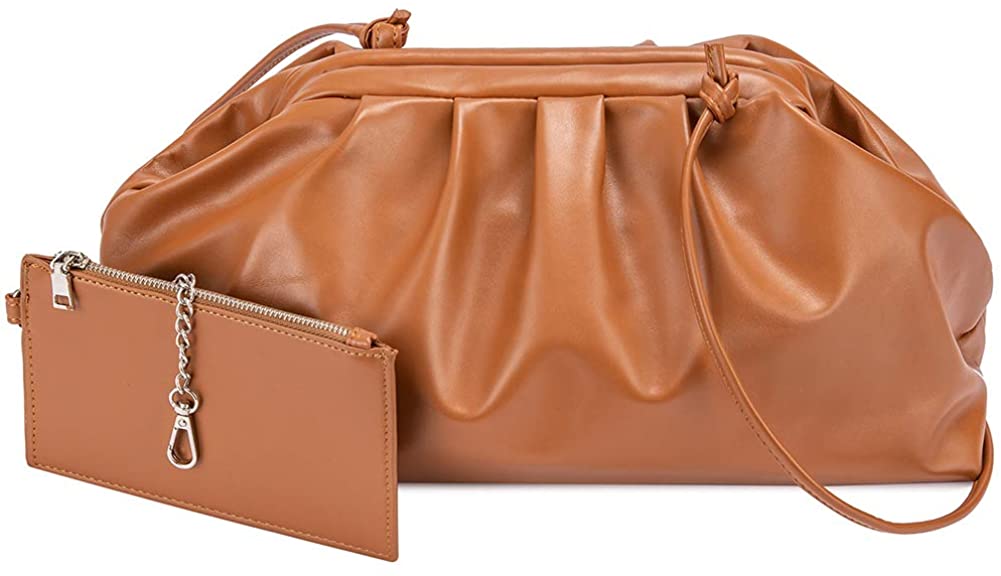 Price:$16.99 NIUEIMEE ZHOU Shoulder Crossbody Bag PU Leather Dumpling Bag Handbag Totes Clutch Bag for Womens Girls  Handbags   