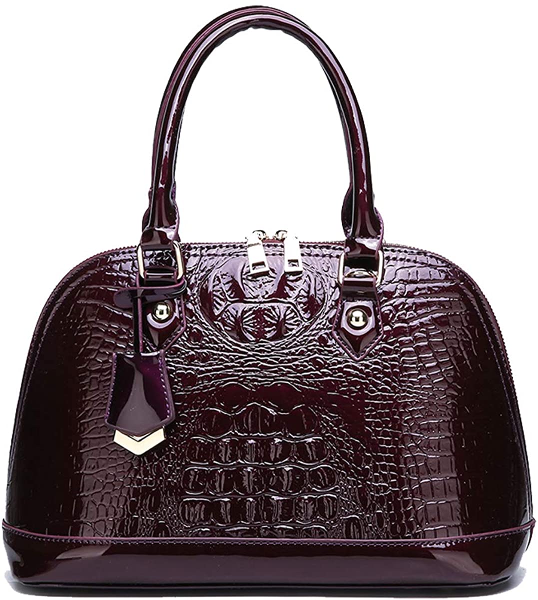 Price:$32.99 Tisdaini Women Handbags Crocodile patent leather Shoulder Bags  Handbags   