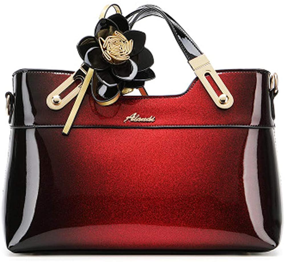 Price:$42.99 RedSwan Women Ladies Handbags Soft Leather Women Shoulder Bags (Red)  Handbags   