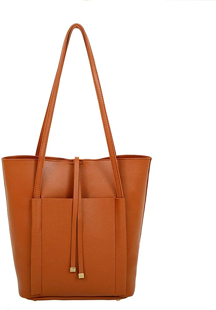 Price:$27.25    Mellow World Women's Tracey 2-in-1 Lightweight Tote, Zipper Pouch Duo, Water Resistant, Cognac, One Size  Clothing