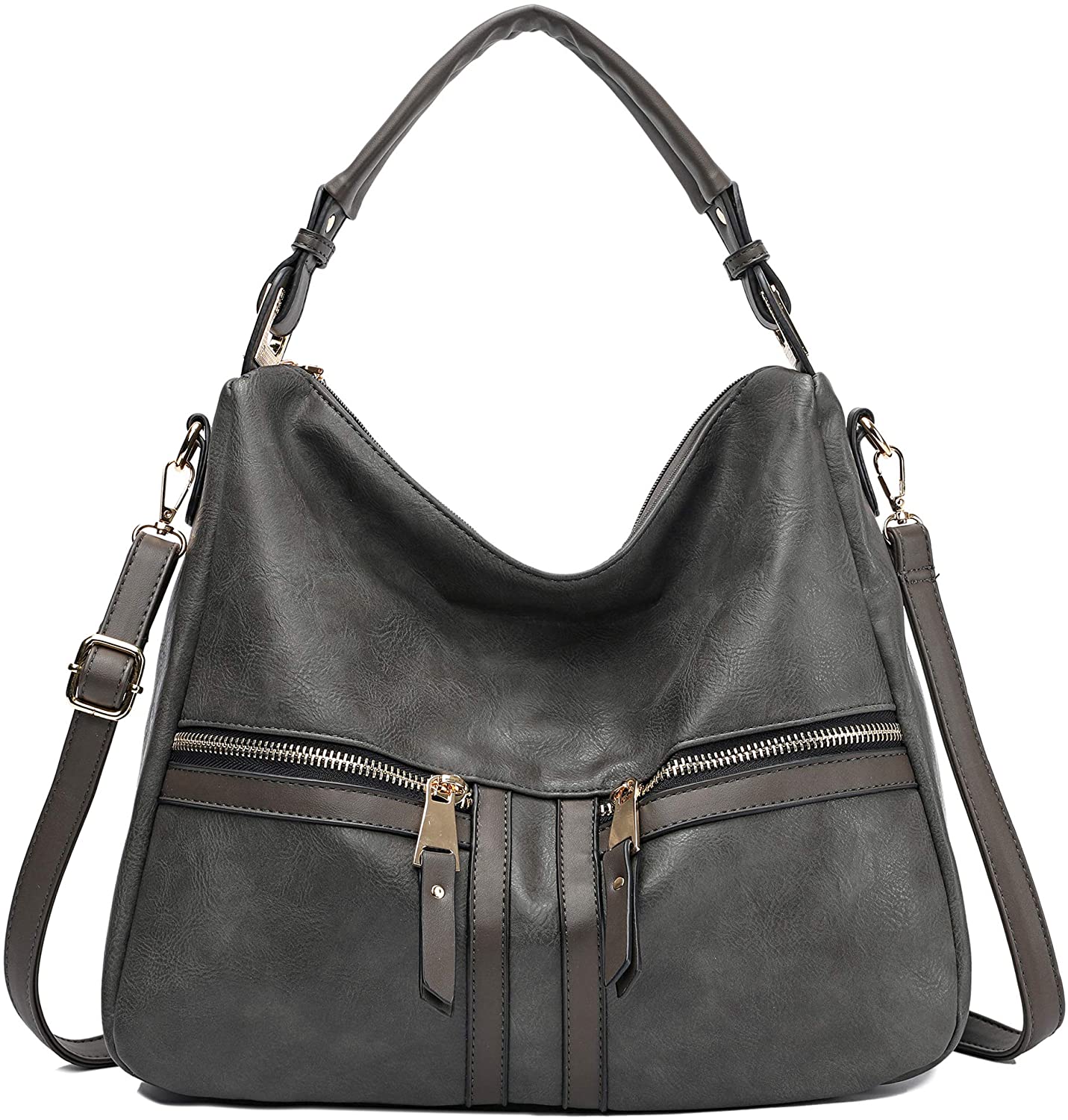 Price:$35.99    Shoulder Bags for Women,KILAMAL Large Ladies Hobo Handbags Designer Bucket Crossbody Purse Work Bag (Grey1835)  Clothing