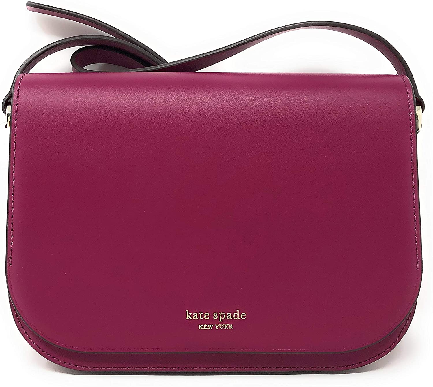 Price:$139.00 Kate Spade New York Nadine Medium Flap Leather Shoulder Bag in Rhubarb Tart  Handbags   