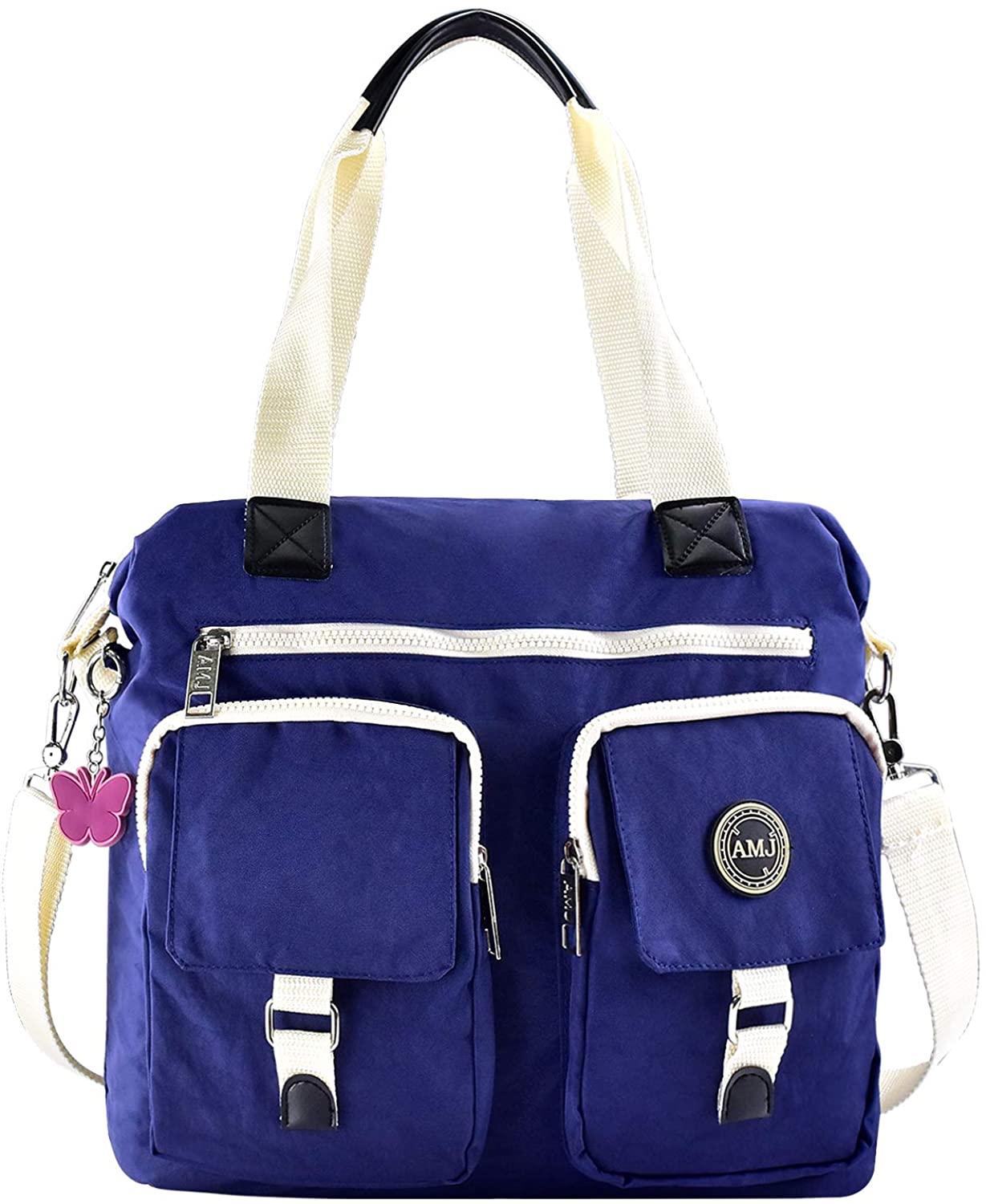 Price:$15.99    AMJ Multi- Hobo Bags Crossbody Bags for Women/Girl Travel Tote Casual Handbag Shoulder Bag for Student Dark Blue  Clothing