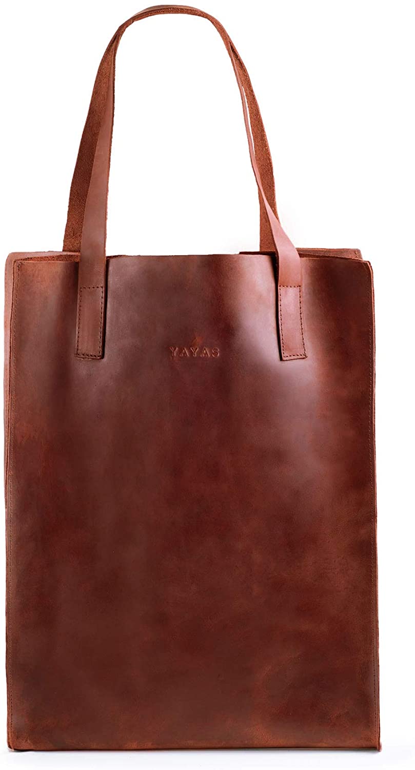 Price:$84.99    YAYAS Leather Travel Shedron Shoulder Tote - Handbag For Men & Women - Leather Handles. HandMade (US-BOLSA Travel Shedron)  Clothing
