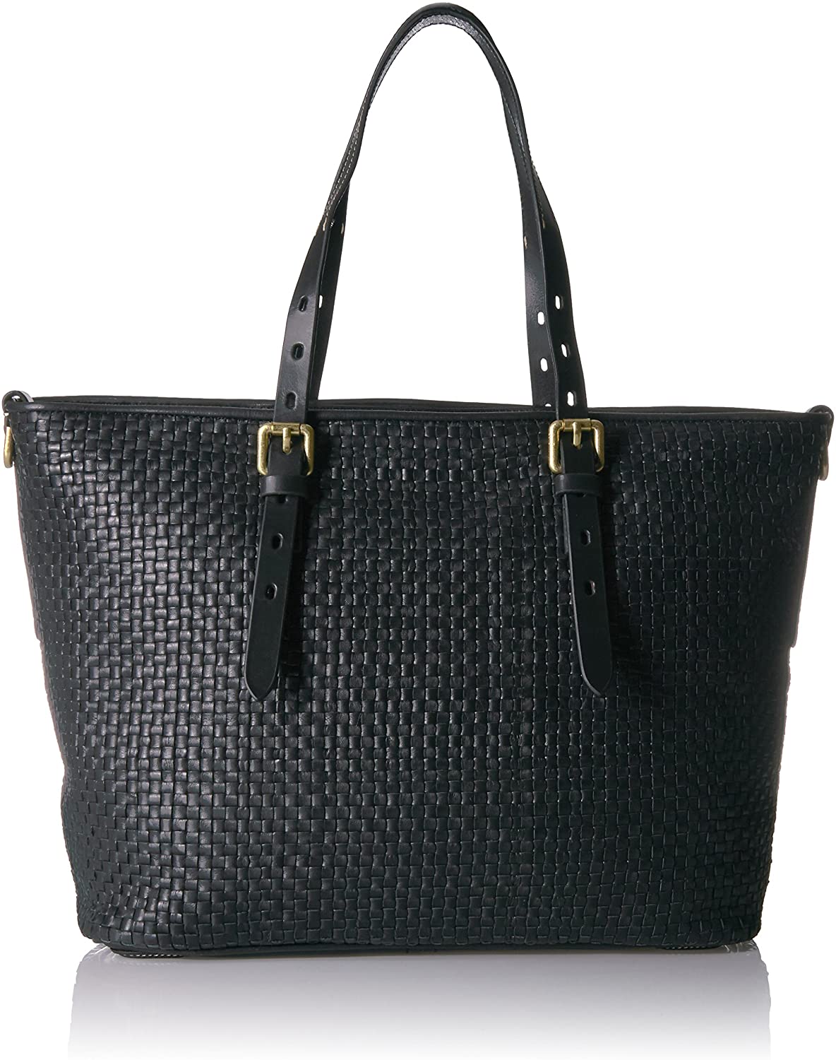 Price:$0.00    Cole Haan Loralie Weave Top Zip Tote  Clothing