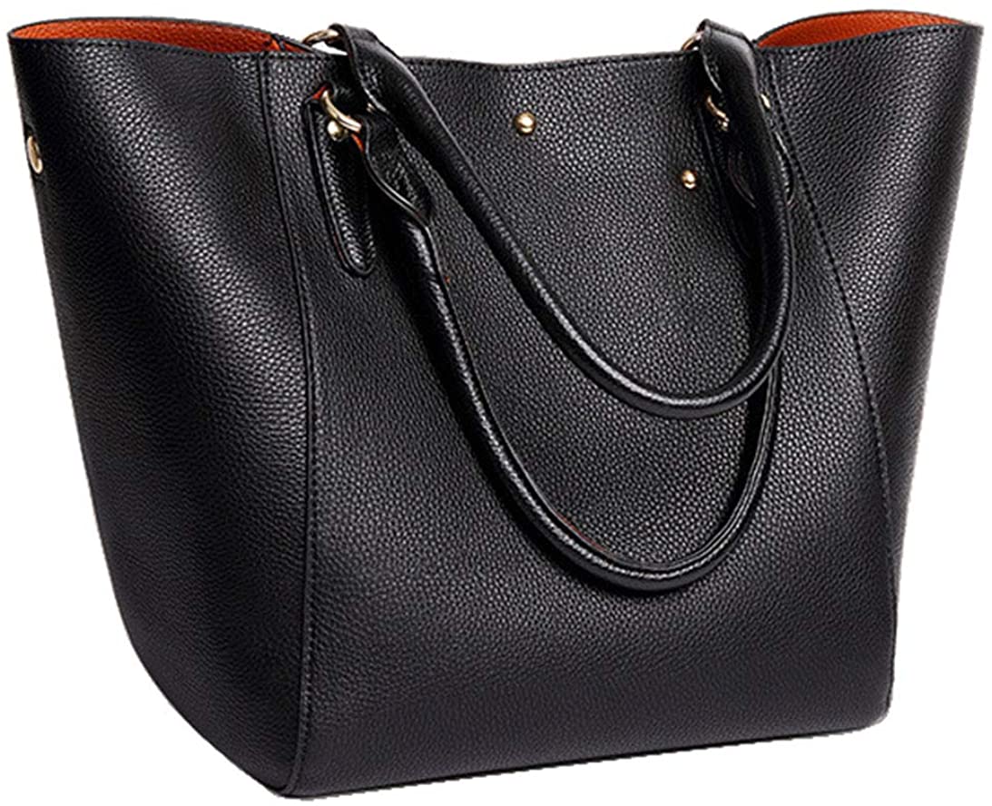 Price:$26.99    TIBES Fashion Waterproof Shoulder Bag Synthetic Leather Handbag Black  Clothing