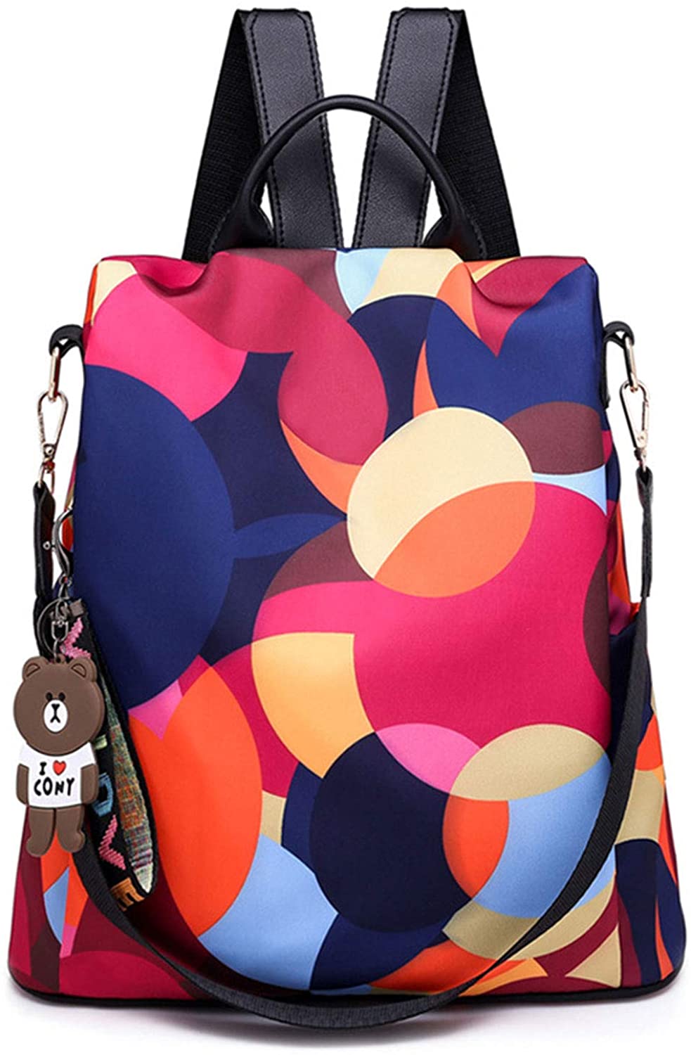 Price:$19.98    Freie Liebe Women Anti-Theft Backpack Purse Waterproof Oxford Lightweight Ladies Bags School Shoulder Handbags  Clothing