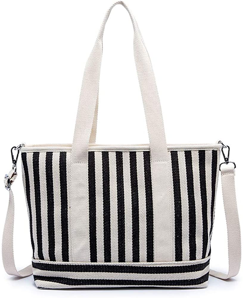 Price:$17.99    Women's Tote Bag Small Medium Canvas Shoulder Bag Hobo Bag Daily Working Handbag (S-Black Medium)  Clothing