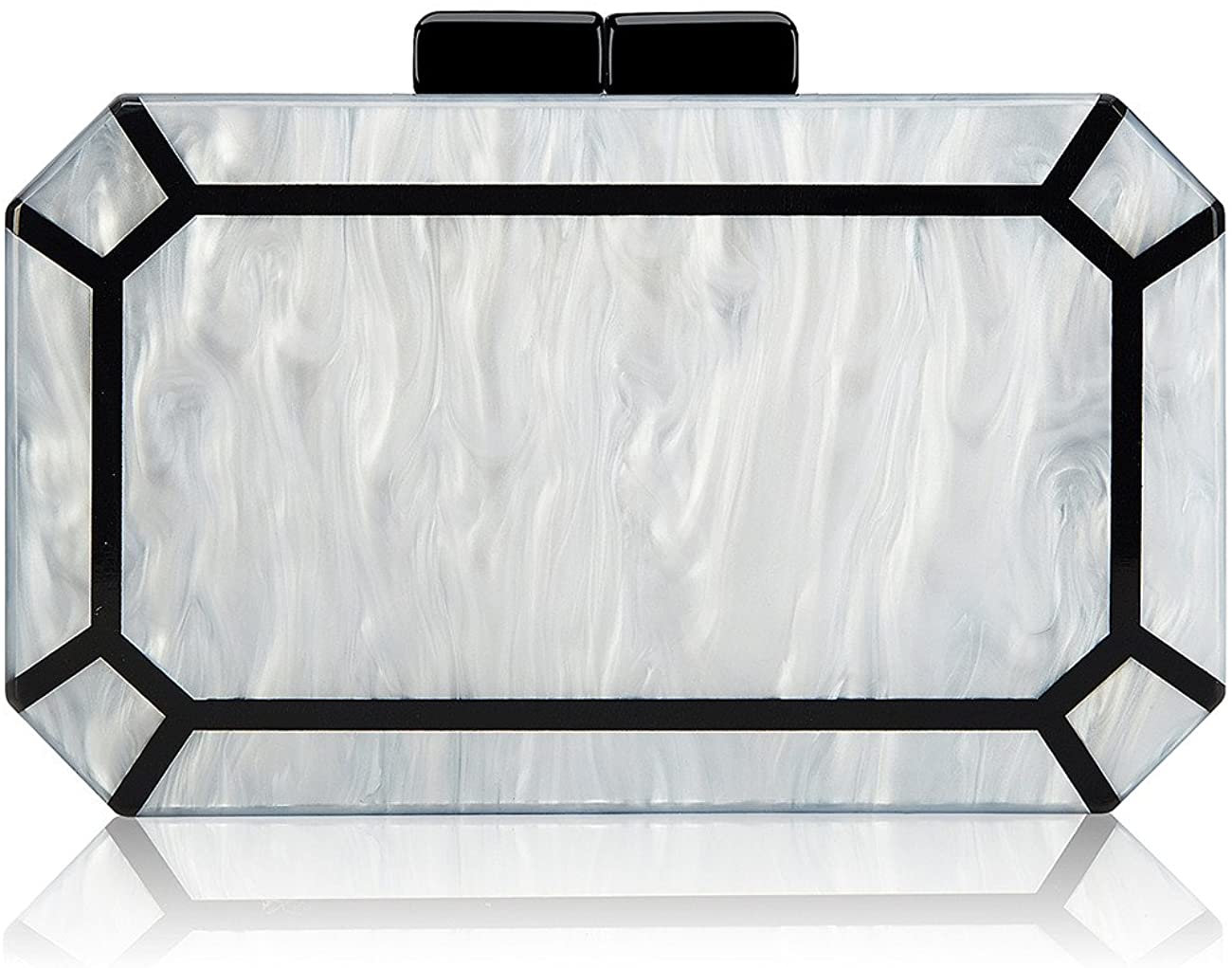 Price:$30.99 BRANDWINLITE Women's Evening Handbag box clutch Acrylic Clutch Shoulder Bag Clutch purese for Party Evening Bag  Handbags   