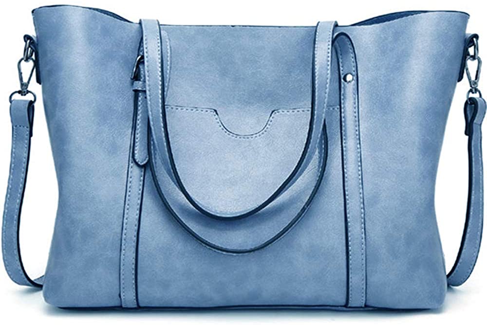 Price:$25.88    Shoulder Bags For Women Tote Fashion Satchels Classic lady Purses For Woman Handbag Designer Work Top Handle Bags (New Baby Blue)  Clothing