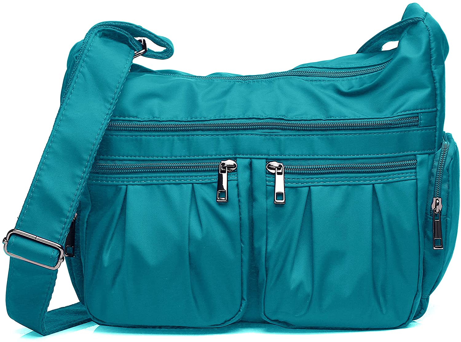 Price:$17.99 Crossbody Bags for Women RFID Multi Pocketbooks Shoulder Bag Lightweight Waterproof Nylon Travel Purses and Handbags  Handbags   