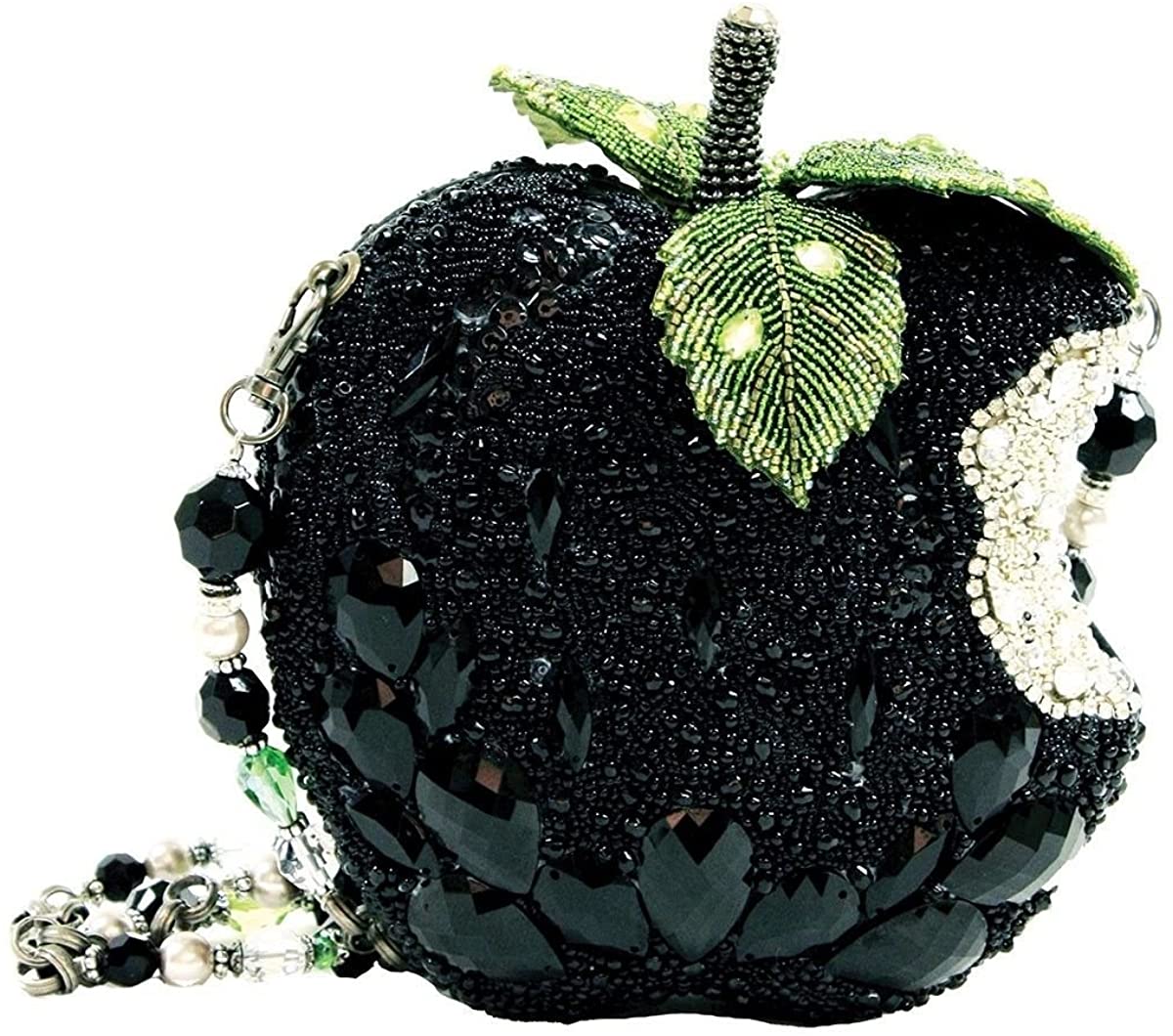 Price:$349.99 Mary Frances Wicked Beaded Apple Handbag, Black  Handbags   