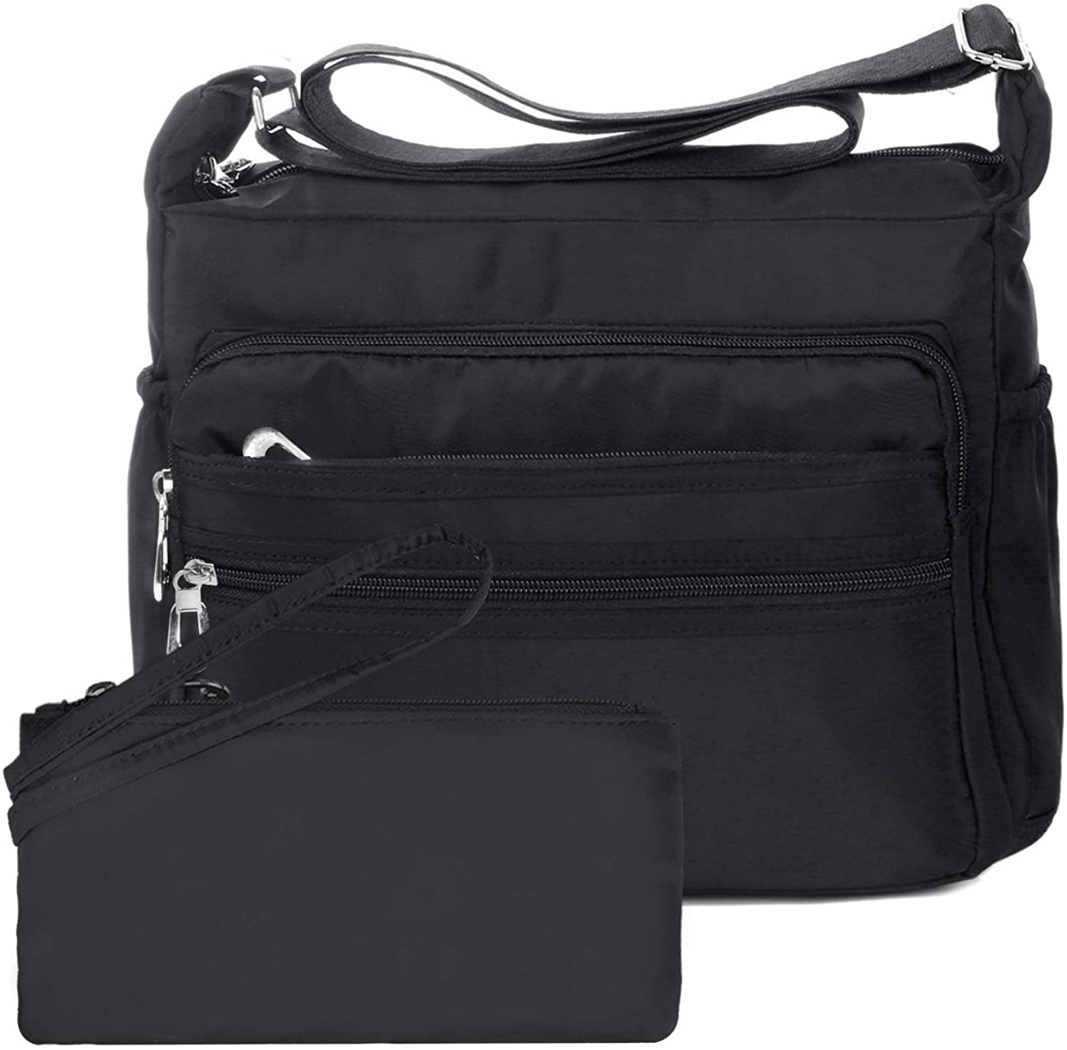 Price:$21.99 NOTAG Crossbody Bag for Women Waterproof Shoulder Bag with RFID Wallet Set Travel Nylon Purse Handbag, 2 Size  Handbags   