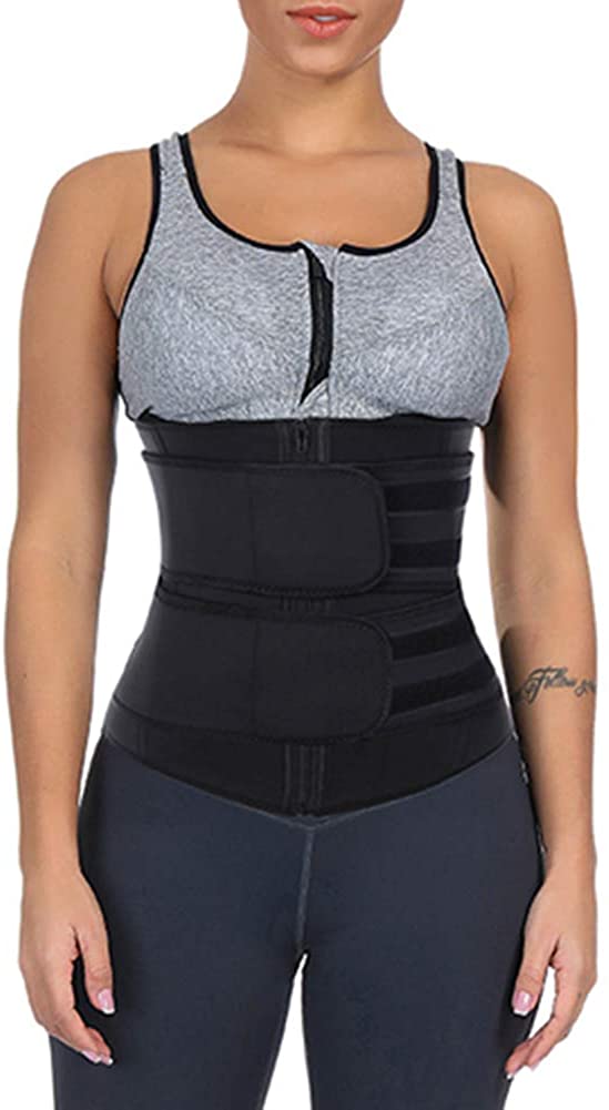Price:$21.99 MASS21 Women Latex Waist Trainer Corset Double Sauna Bands Detachable Underbust Cincher for Weight Loss Back Support at Amazon Women’s Clothing store