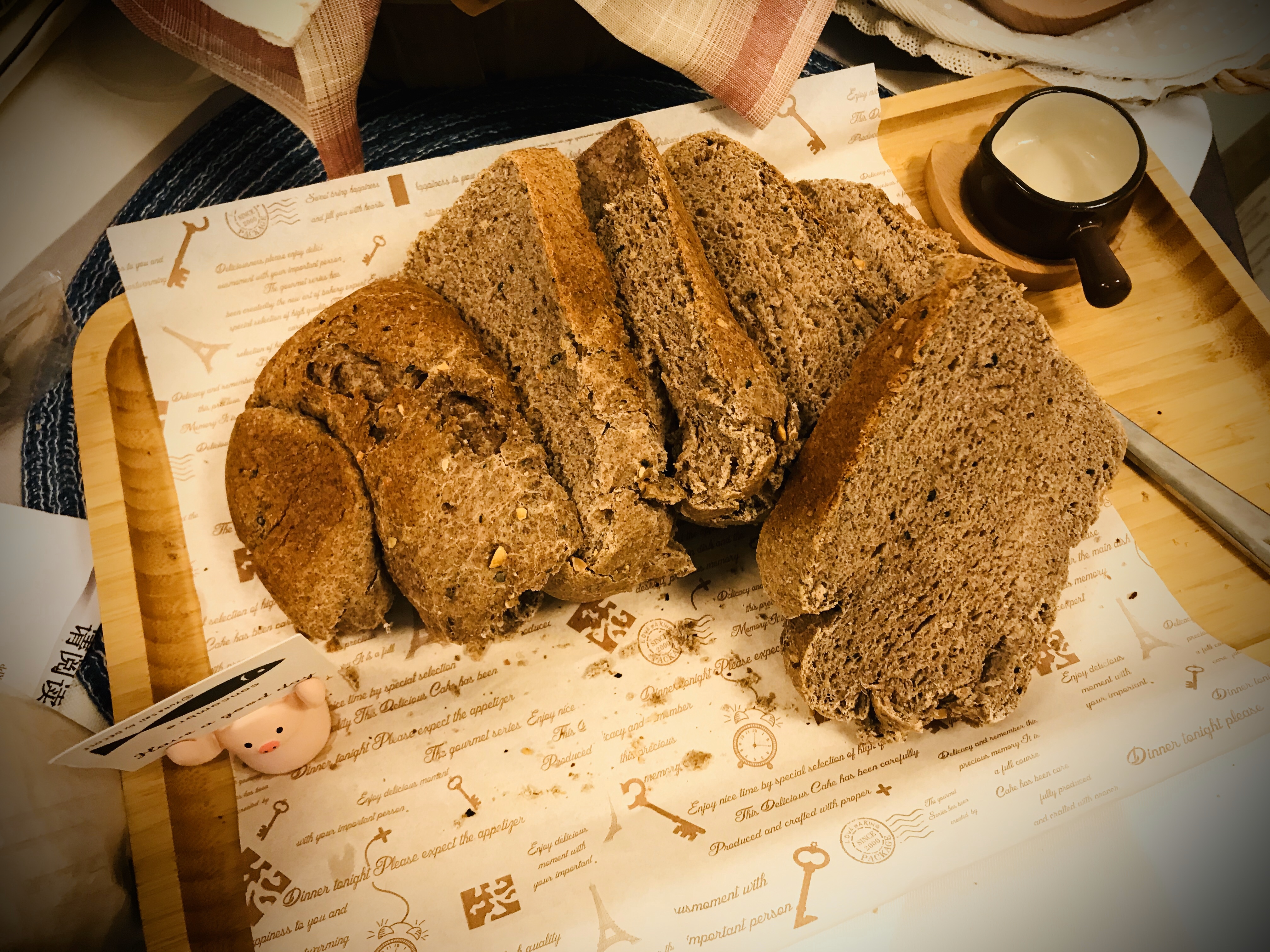 
Low candy of low fat of bread of 90% whole wheat (machine of the bread below the pine) practice