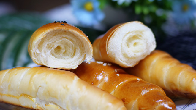 
Grandma sweet ox horn is wrapped, the practice of the biscuit of novice introduction class