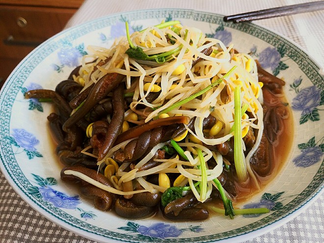 
Double silk fries Hai Rong (maigre) practice