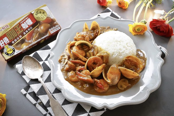 
The practice of meal of curry of day type seafood, how to do delicious
