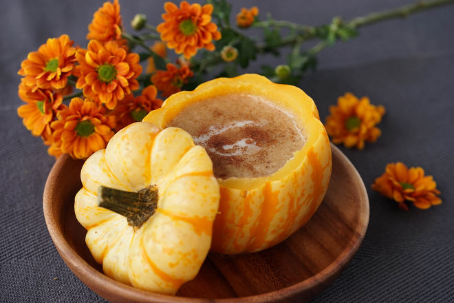 
The way that sweet sago of pumpkin of ｜ of Qiu Zhi flavour shows