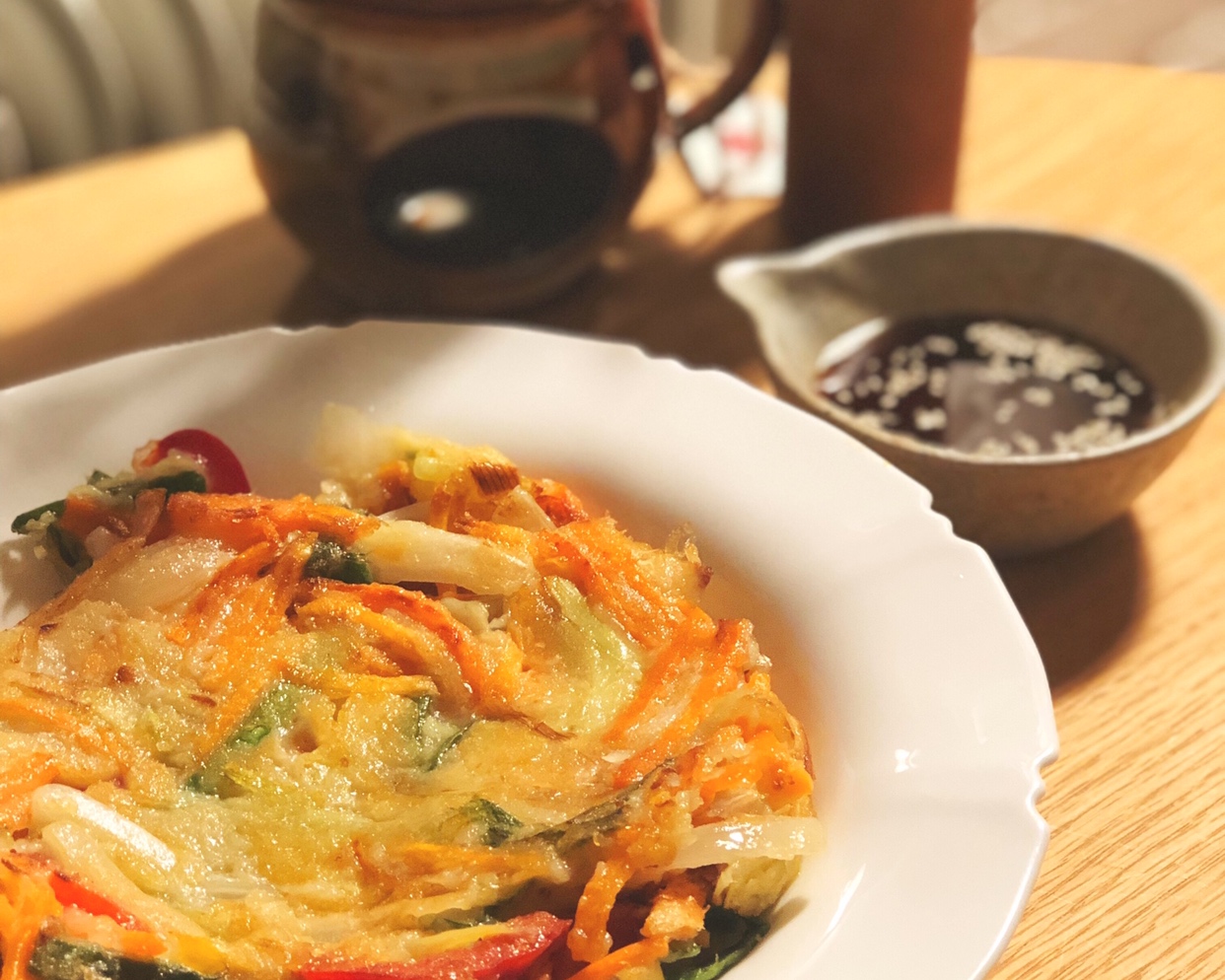 
The practice of Vegetable Pancake of cake of Han type vegetable