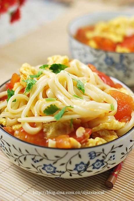 しょうゆ添えのトマト卵麺の練習、美味しさ