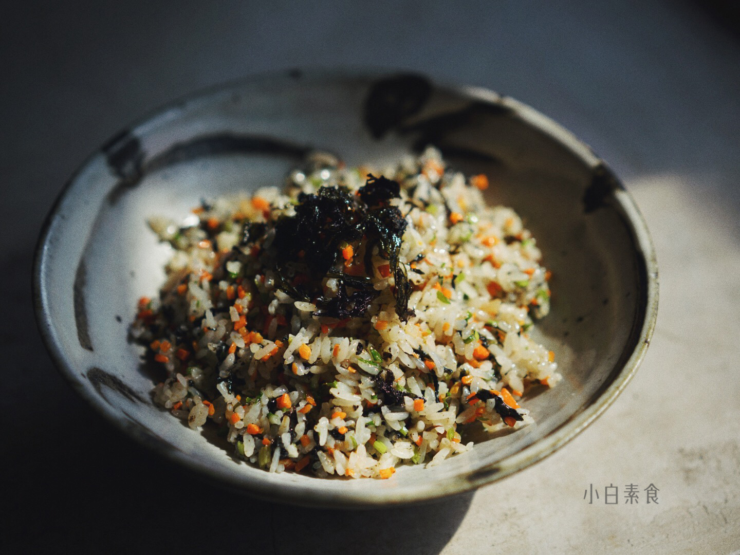 
Laver polished glutinous rice fries the practice of the meal, how to do delicious