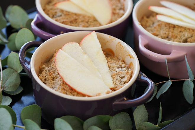 
Grapefruit of apple of sweet taste ｜ suckles the practice of crisp Apple Yuzu Crumble